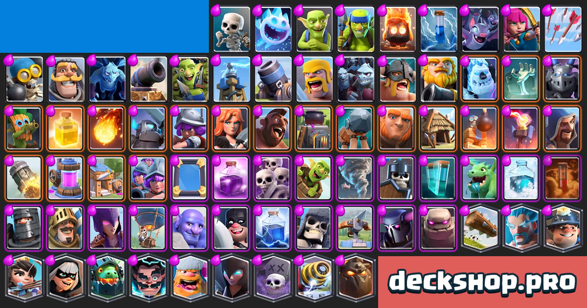 Clash Royale Cards By Arena Card Decks Stats Counters Synergies